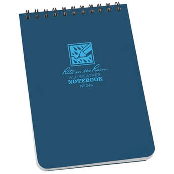 Rite in the Rain All-Weather Top-Spiral Pocket Notebook (Blue, 4 x 6")