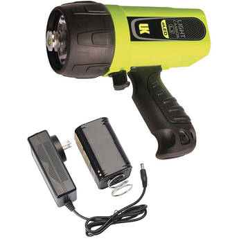 Underwater Kinetics Light Cannon eLED L1 Rechargeable Dive Light with Pistol Grip (Safety Yellow, Box)