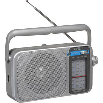 QFX R-24 Portable AM/FM/SW1/SW2 Radio (Silver)