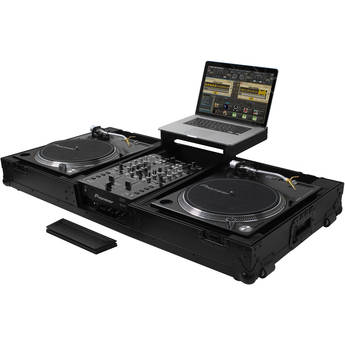 Odyssey Black Label - Universal Turntable DJ Coffin with Wheels & Glide Shelf