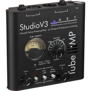 ART Tube MP Studio V3 Single Channel Tube Microphone Preamp with V3 Preset Technology and Output Protection Limiter