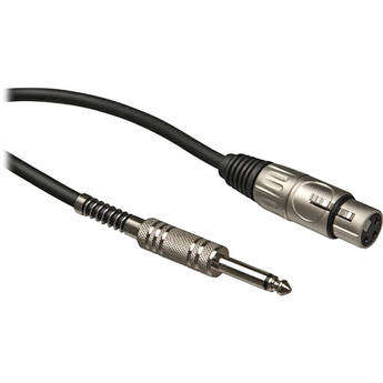 Audio-Technica AT-8311 1/4" Male to 3-pin XLR Female Microphone Cable - 10'