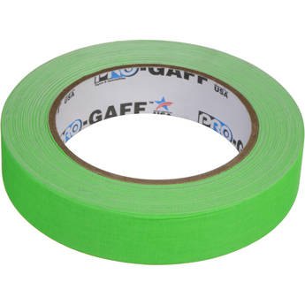ProTapes Pro Gaff Adhesive Tape (1" x 25 yd, Fluorescent Green)
