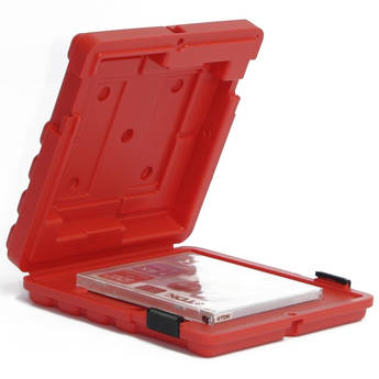 Turtle Mailer Case for One LTO or DLT Size Tape (Red)