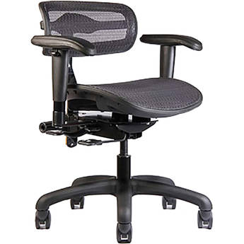 ErgoLab Stealth Standard Chair for Audio & Lighting Engineer (Black, Small Seat)