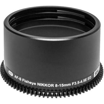 Sea & Sea Zoom Gear for Nikon AF-S Fisheye NIKKOR 8-15mm f/3.5-4.5E ED Lens in Port on MDX Housing