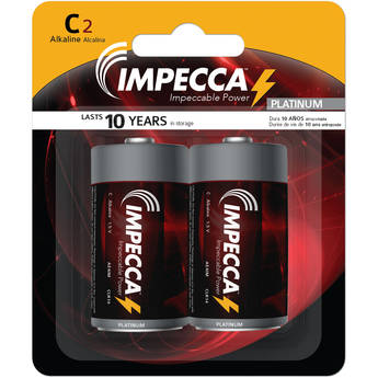 Impecca Alkaline C Batteries (2-Pack)