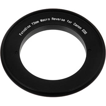 FotodioX 72mm Reverse Mount Macro Adapter Ring for Canon EF-Mount Cameras