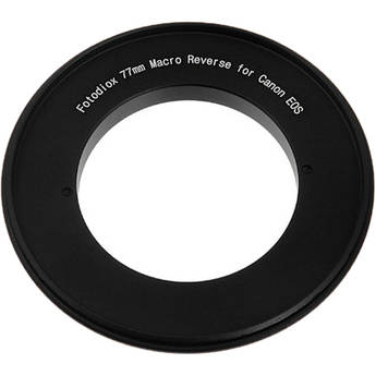 FotodioX 77mm Reverse Mount Macro Adapter Ring for Canon EF-Mount Cameras