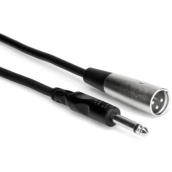 Hosa Technology Mono 1/4" Male to 3-Pin XLR Male Audio Cable - 2'