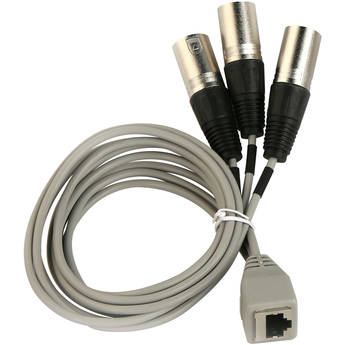 Audix CBLM3XLR Breakout Cable for M3 Microphone, RJ45 Female to 3 XLRM