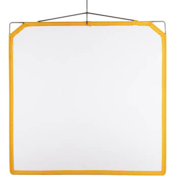 Matthews Solid Frame Scrim White Artificial Silk (48 x 48")