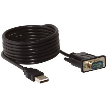 Sabrent USB 2.0 Type-A Male to RS-232 DB9 Serial 9-Pin Adapter Cable (FTDI Chipset, 6')