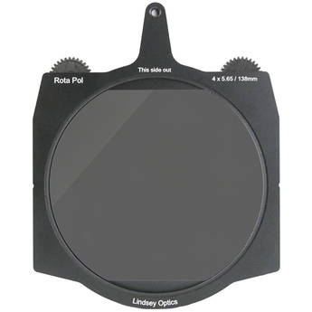 Lindsey Optics 138mm Brilliant Rota-Pol Circular Polarizer for 4 x 5.65" Cine Matte Boxes