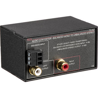 RDL TX-A2 Mono Balanced to Unbalanced Signal Converter