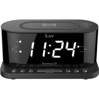 iLuv Morning Call 5 Qi Alarm Clock with Wireless Charger