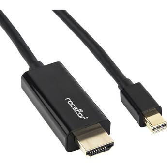Rocstor Rocpro Mini DisplayPort Male to HDMI Male Cable (6', Black)