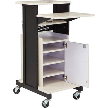 Oklahoma Sound Premium Plus Presentation Cart with Storage Cabinet
