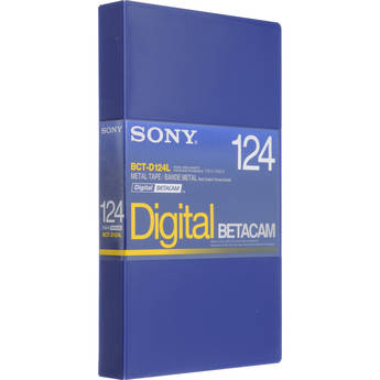 Sony BCT-D124L 124 Minute Large Digital Betacam Cassette