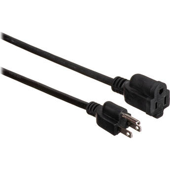 Watson AC Power Extension Cord (14 AWG, Black, 50')