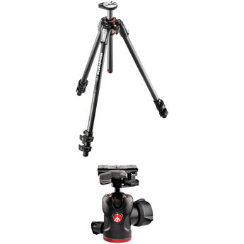 Manfrotto MT190CXPRO3 Carbon Fiber Tripod Kit with 494 Mini Ball Head and RC2 Quick Release System