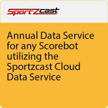 Sportzcast Annual Cloud Data Service Software Subscription for ScoreBot (Download)