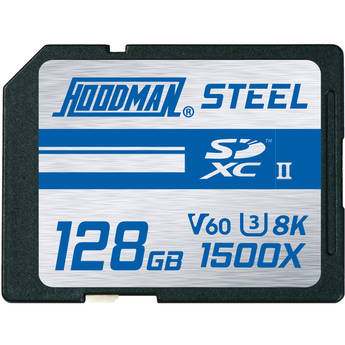 Hoodman 128GB Steel UHS-II SDXC Memory Card