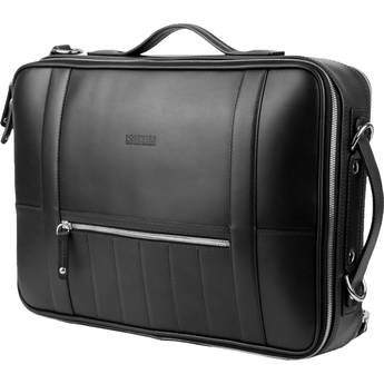 T. Forevers 48HR Switch Briefcase/Backpack (Black Leather)