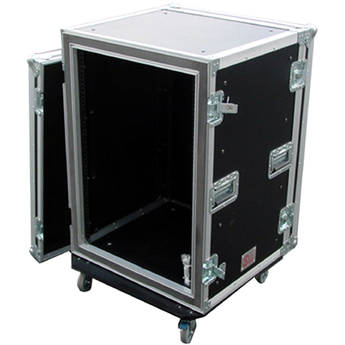 Pro Cases Shockmount Combo Rack with Casters (20 RU)