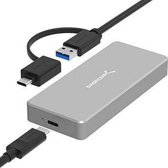 CreazyBee USB 3.1 to M.2 NVME SSD Enclosure Portable Aluminum Type C Gen2 10Gbps Case