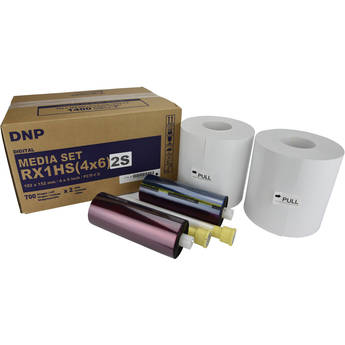 DNP 4 x 6" Center Perforated Media Set for DS-RX1HS Printer (2-Pack)