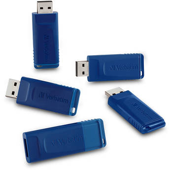 Verbatim 16GB USB Flash Drive (Blue, 5-Pack)
