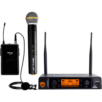 Nady DW-22 HTLT Digital Wireless Microphone System (Handheld & Lapel Mics)