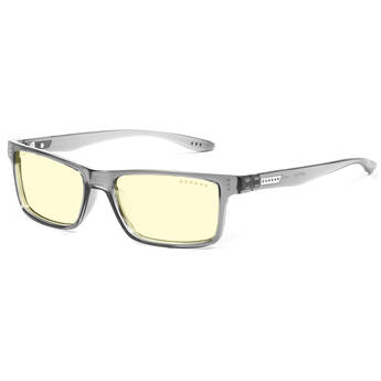 GUNNAR Vertex Gaming Glasses (Smoke Frame, GUNNAR-Focus Lenses, Amber Lens Tint)