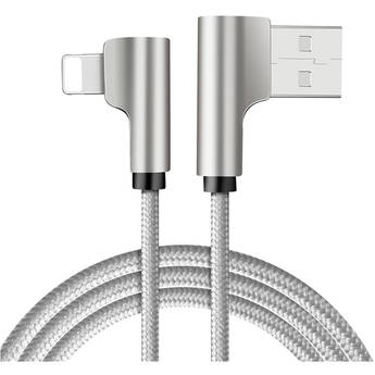 FreeVision L-Shaped Lightning to USB Type-A Power Cable for VILTA Gimbals (Silver)