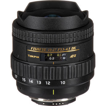 Tokina 10-17mm f/3.5-4.5 AT-X 107 DX AF Fisheye Lens for Nikon F