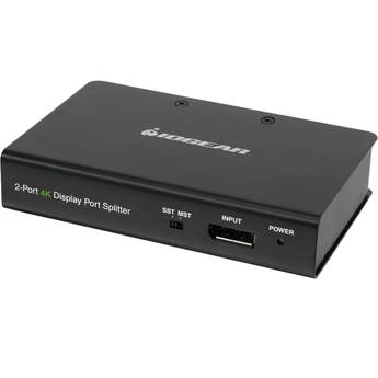 IOGEAR 2-Port DisplayPort 1.2 Graphics Splitter / Multi-Monitor MST Video Hub & Cables Kit