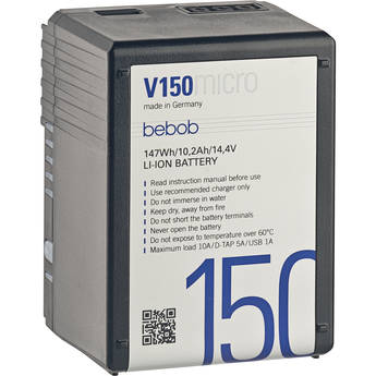 bebob V150MICRO 14.4V, 150Wh V-Mount Li-Ion Battery