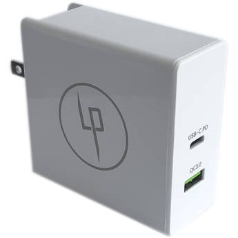 Lifepowr 65W Dual Port USB Type-C and USB Type-A Wall Charger