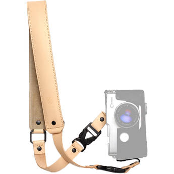 Langly Premium Leather Camera Strap (Natural/Untanned)