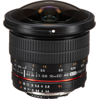 vision continue button Samyang 12mm f/2.8 ED AS NCS Fisheye Lens for Nikon F SY12M-N