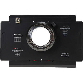 FotodioX Multi-Position Stitching Adapter for Sony E-Mount Camera to View Camera with Graflok Back