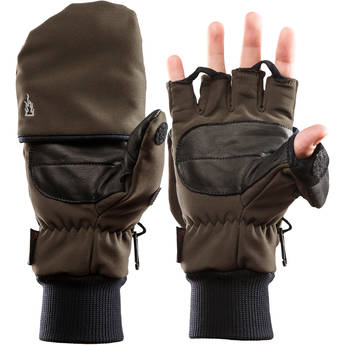 The Heat Company Heat 2 Softshell Mittens/Gloves (Size 9, Tarmac Green)