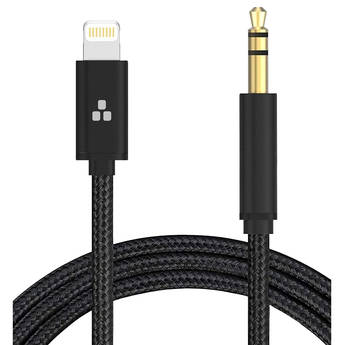 Thore 3.5mm Audio to Lightning Connector Aux Cable (4', Black)