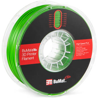 BuMat Elite 1.75mm High-Speed PLA Filament (1kg, Green)