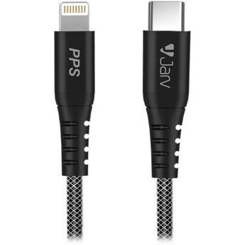 JarvMobile Ultra-Thin Braided USB 2.0 Type-C to Lightning ChargeSync Cable (3')