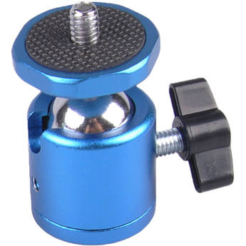 TERRA FIRMA Tripods Mini Ball Head with Aluminum Locking Wheel (Blue)