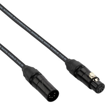 Cable DMX DMX512 XLR 3pin macho a XLR 3pin hembra 40m BeMatik 