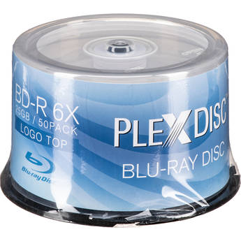 PlexDisc BD-R Logo Top Discs (50-Pack)