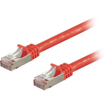 Monoprice Entegrade Cat 7 S/FTP Double-Shielded Ethernet Patch Cable (10', Red)